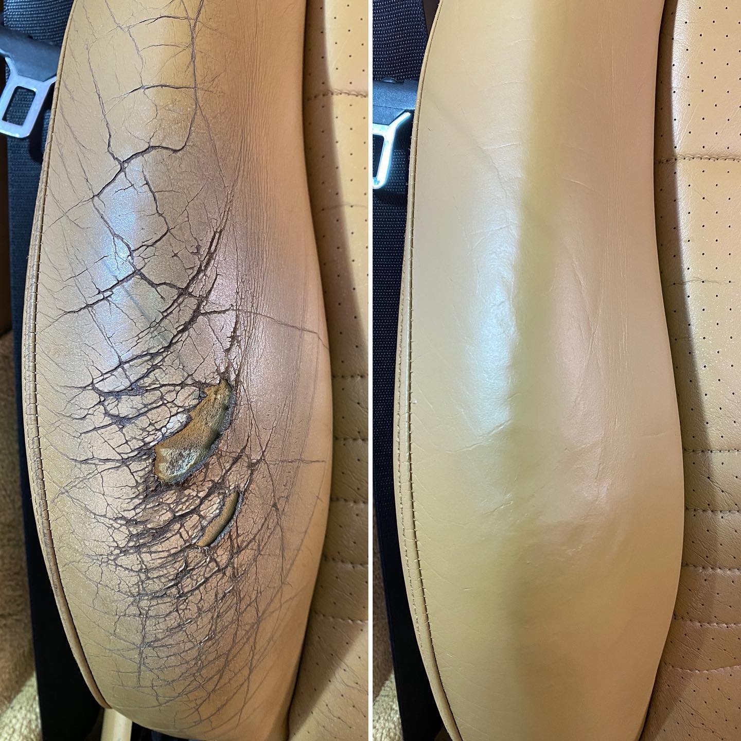 Leather restoration Recoloring